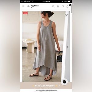 Carly Jean Los Angeles Denim Tank Dress - Large